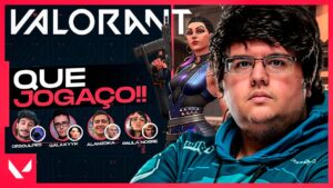MINHA PARTIDA MAIS INSANA NO VALORANT! ft. Alanzoka, Paula, Galaxyk e Desculpes