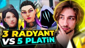 UZATMALARA GİTTİ | 3 RADIANT VS 5 PLAT VALORANT CHALLENGE