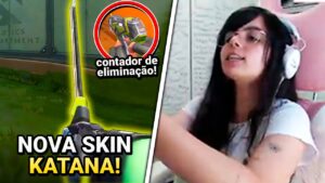 KATANA, A NOVA FACA DO VALORANT (COLEÇÃO RGX 11Z PRO)! PAULA NOBRE LEVA SUSTO - VALORANT CLIPS