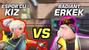1 KIZ VS 1 RADİANT ERKEK | KİM KAZANIR ? | VALORANT