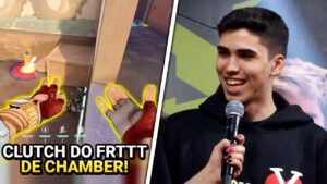 ASPAS NO SEU PRIMEIRO CAMPEONATO PRESENCIAL! FRTTT FAZ CLUTCH DE CHAMBER - VALORANT CLIPS