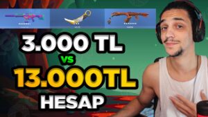 EN PAHALI VALORANT HESAPLARI | 3.000 TL VS 13.000 TL HESAP