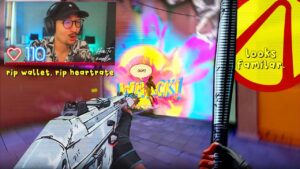 I measured my HEART RATE buying the NEW Radiant Crisis 001 Skins... | VALORANT