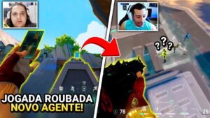 JOGADA ROUBADA COM O NOVO AGENTE CHAMBER NO MAPA BREEZE! - VALORANT CLIPS