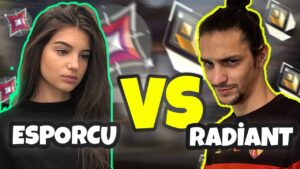 Esporcu kız vs Radiant erkek. Kim kazanır ?  | Valorant 1vs1