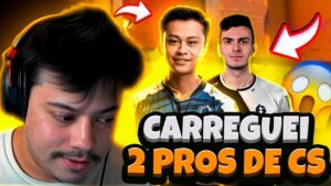 JOGUEI VALORANT  COM 2 PROS DE CS! - CARREGUEI??