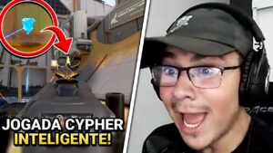 JOGADA INTELIGENTE DE CYPHER NA FRACTURE (200QI)! TTEUW PINOU TUDO - VALORANT CLIPS