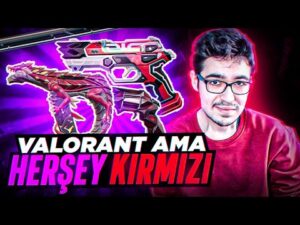 VALORANT AMA HER ŞEY KIRMIZI! KIRMIZI SKİNLERLE PHOENİX OYNAMAK! Valorant Türkçe