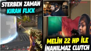 MELİH 22 HP İLE İNANILMAZ CLUTCH!! STERBEN ZAMAN KIRAN FLICK | VALORANT EN İYİ ANLAR #580
