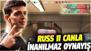 RUSS 11 HP İLE İNANILMAZ OYNAYIŞ!! STERBEN SNEAKY ACE | VALORANT EN İYİ ANLAR #567