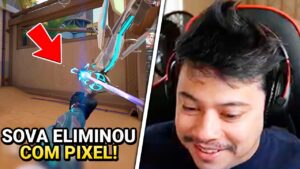 SOVA USA PIXEL INTELIGENTE NO CLUTCH! INIMIGO NÃO VÊ FRTTT DO SEU LADO - VALORANT CLIPS
