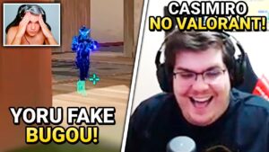 CASIMIRO JOGA VALORANT COM SEUS AMIGOS! XAROLA FICA SEM ENTENDER BUG DO YORU FAKE - VALORANT CLIPS
