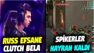RUSS EFSANE CLUTCH BELA!! TURNUVADA 4 KİŞİLİK SPRAY | VALORANT EN İYİ ANLAR #591