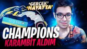 CHAMPİONS 2021 KARAMBİT ALDIM AMA GERÇEK HAYATTA! Valorant