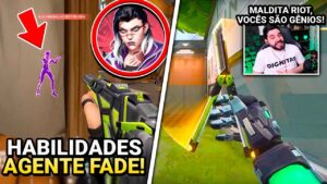 STREAMERS JOGAM COM NOVA AGENTE FADE (HABILIDADES)! PAVA FICA DOIDO COM FACA RGX - VALORANT CLIPS