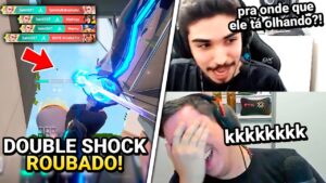 DOUBLE SHOCK ROUBADO MAPA SPLIT! @ASPAS FICA INDIGNADO E FAZ SAADHAK RIR - VALORANT CLIPS