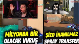 BU VURUŞU RİOT BİLE AÇIKLAYAMAZ!! ŞİZO EFSANE SPRAY TRANSFER | VALORANT EN İYİ ANLAR #689