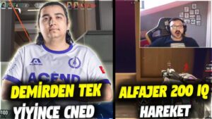 DEMİRDEN TEK YİYİNCE CNED OLUR GİBİ!! ALFAJER TURNUVADA 200 IQ HAREKET | VALORANT EN İYİ ANLAR #690