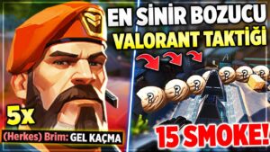 EFFFFSANE VALORANT TAKTİĞİ!! SAKIN DENEMEYİN!! 5 BRİMSTONE İLE RAKİBİ ÇILDIRTTIK RASHERİNO VALORANT