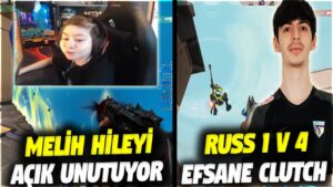 MELİH HİLEYİ AÇIK UNUTUYOR!! RUSS 1V4 EFSANE CLUTCH | VALORANT EN İYİ ANLAR #674