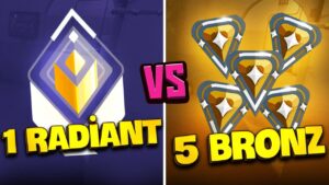 Valorant 90 KILL ALDIM!! 1 RADIANT vs 5 BRONZ