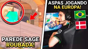 ASPAS DEIXOU OS GRINGOS IMPRESSIONADOS COM JOGADA (@ASPAS)! PAREDE ROUBADA SAGE - VALORANT CLIPS