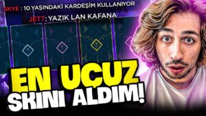 GECE PAZARINDAKİ EN UCUZ SKİNLE OYNADIM SÖVDÜLER !! VALORANT
