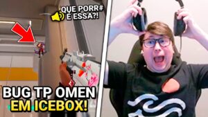 JOGADOR USA BUG DO TP DO OMEN EM ICEBOX! TIXINHA NÃO ESPERAVA POR ESSA PINADA - VALORANT CLIPS