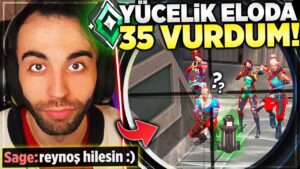 RASHERİNO YÜCELİK OLMA MAÇINDA YANLIŞLIKLA HİLEYİ AÇIK UNUTUYOR (!) XDEEE | Valorant Rasherino