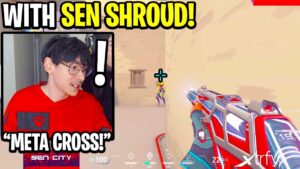 TENZ WITH SHROUD SHOWS NEW CROSSHAIR META!! - PLAYS RANKED AGAINST SEN KANPEKI!! (VALORANT)