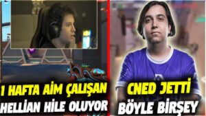 1 HAFTA AİM ÇALIŞAN HELLİAN HİLE OLUYOR!! CNED JETTİ BÖYLE BİRŞEY | VALORANT EN İYİ ANLAR #736