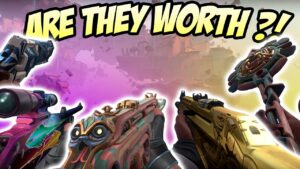 ALL NEW BATTLE PASS SKINS INGAME (GOLDEN SKINS ARE INSANE) - Valorant Battle Pass Review