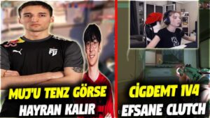 MUJ BİR ANDA TENZ OLUYOR!! CİGDEMT EFSANE CLUTCH | VALORANT EN İYİ ANLAR #748