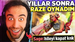 RASHERİNO YILLAR SONRA RAZE OYNARSA? TAM 52 KİLL ALDIM :)) | Valorant