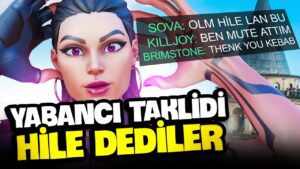 TR Sunucusunda "YABANCI TAKLİDİ" yaptım HİLECİ SANDILAR !! Valorant Troll (Ping Sabitleme)