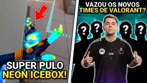 VAZOU OS NOVOS TIMES DE VALORANT EM 2023?! SUPER PULO DE NEON NO MAPA ICEBOX - VALORANT CLIPS