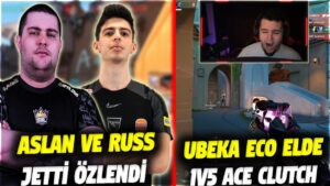 ASLAN VE RUSSZ JETTİ ÖZLENDİ!! UBEKA ECO ELDE 1V5 ACE CLUTCH | VALORANT EN İYİ ANLAR #770