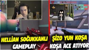 HELLİAN SOĞUKKANLI GAMEPLAY!! ŞİZO KOŞA KOŞA ACE | VALORANT EN İYİ ANLAR #775