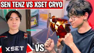 SEN TENZ PLAYS AGAINST XSET CRYOCELLS IN FULL RADIANT LOBBY!! (VALORANT)