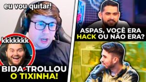 ASPAS COMENTA SOBRE SER CHAMADO DE HACK NO INÍCIO! BIDA TROLLANDO TIXINHA - VALORANT CLIPS