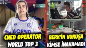 BERK'İN VURUŞU RİOT BİLE AÇIKLAYAMAZ!! CNED OPERATOR DÜNYADA İLK 3 | VALORANT EN İYİ ANLAR #798