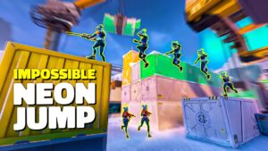 IMPOSSIBLE NEON JUMP Ft. NEON FAKE CLONE