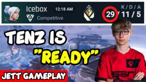 SEN TenZ plays Jett on Icebox | Valorant Pro Gameplay