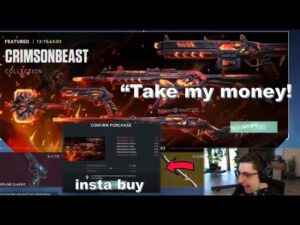 Shroud insta buy reaction to *NEW* Crimsonbeast Skin Bundle | Valorant New Skin Bundle Crimson Beast