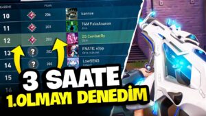 Valorant ama 3 Saatte 1.Sıraya çıkmayı denedim !! (ölümsüz 3 oldum)