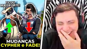 CYPHER FICOU MAIS FORTE COM NOVA MUDANÇA! SAADHAK FICA IMPRESSIONADO COM CAUANZIN - VALORANT CLIPS