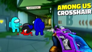 So I tried Among Us Crosshair in Valorant
