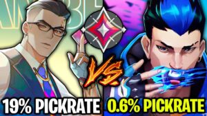 Top 5 HIGHEST picked agents VS Top 5 LOWEST picked