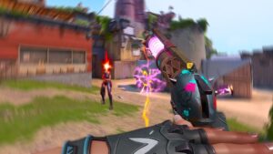 Aimbotting in Valorant...