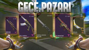 Valorant Gece Pazarında %1 şansım var. (yağmacı vandal aldım)
